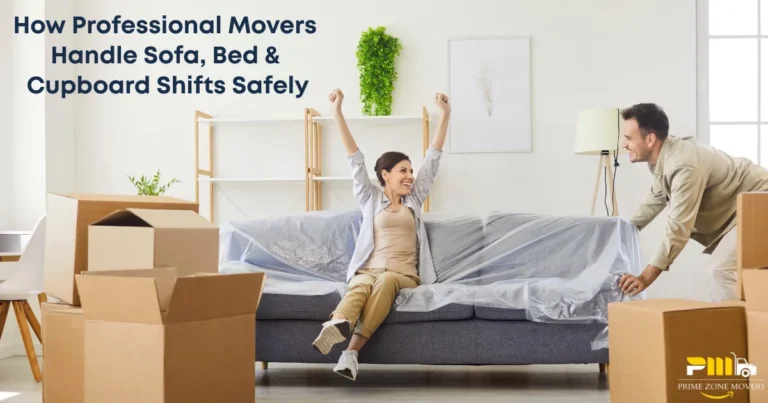 Professional Movers Handle Sofa